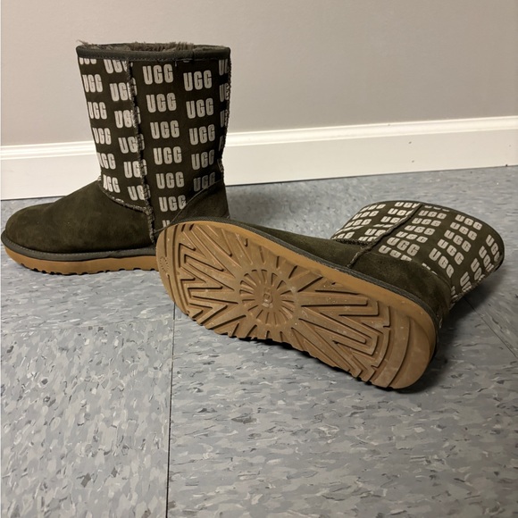 US Size 8 - UGG Women's Classic Suede Short ll UGG Graphic - Picture 3 of 5